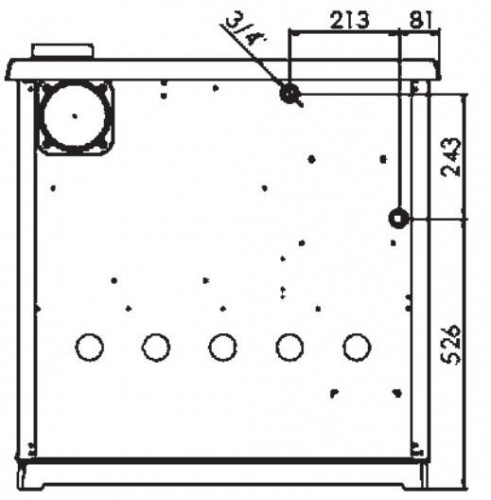 Печь-камин Plamen TERMO GLAS