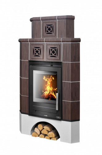 Керамическая печь-камин ABX Regina угловая