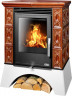 Керамическая печь-камин ABX Helvetia KPI, с допуском воздуха