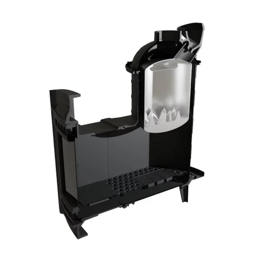 Печь для бани Прометалл Атмосфера L + с комбинированной облицовкой сетка-ламель Змеевик наборный