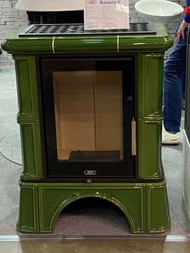 Керамическая печь-камин ABX BAVARIA EXclusive, кафельный цоколь - вставка Orion