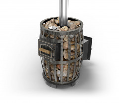 Чугунная печь для бани Везувий Легенда Русский пар Ковка 18 (270)