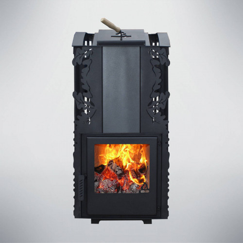 Печь для бани Варвара Терма Каменка укороченная, панорамная