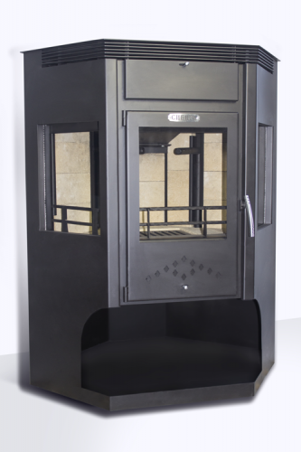 Печь-камин стальная НМК Сибирь 15